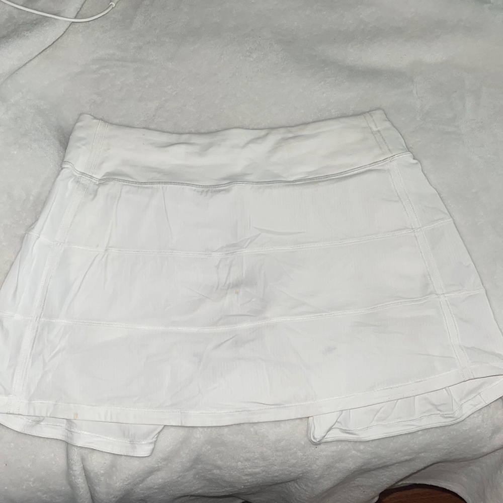 Like new white lulu tennis skirt, LONG*